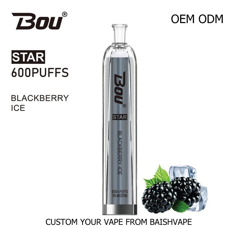 Zbood Imprime tu Logotipo Slim Mini Caky Seabar Voopoo Drag E Cig Bou Star 600 Puff Cigarrillo Electrónico Desechable Vape