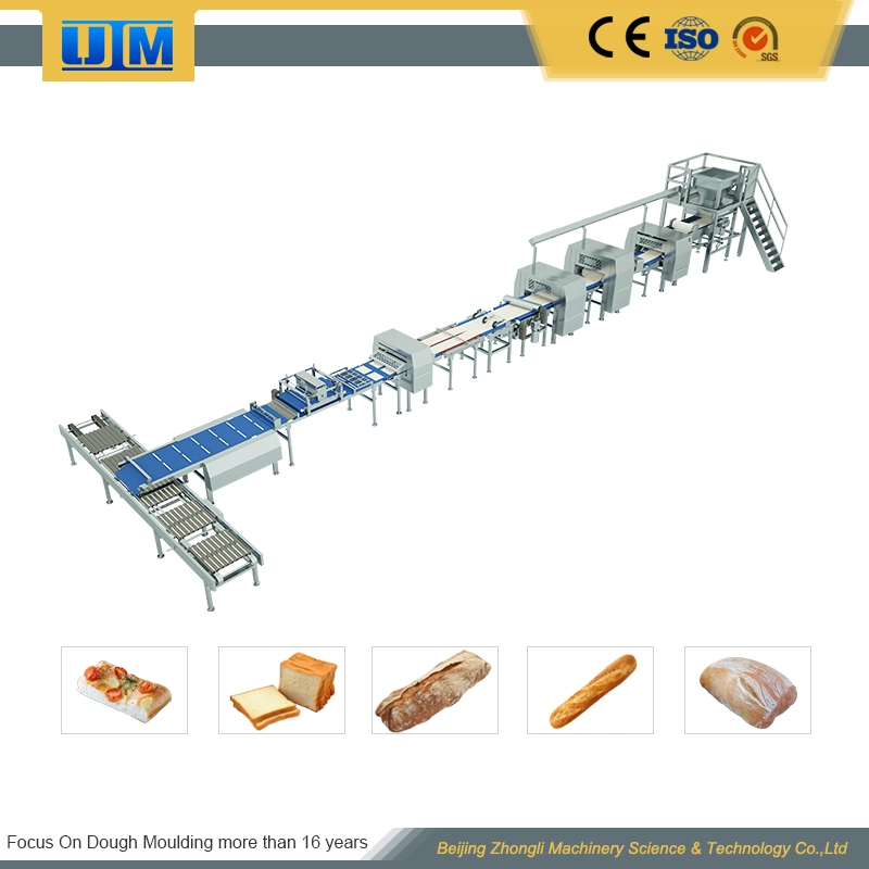 Línea de producción de baguette Toast controlada por teléfono y almohadilla