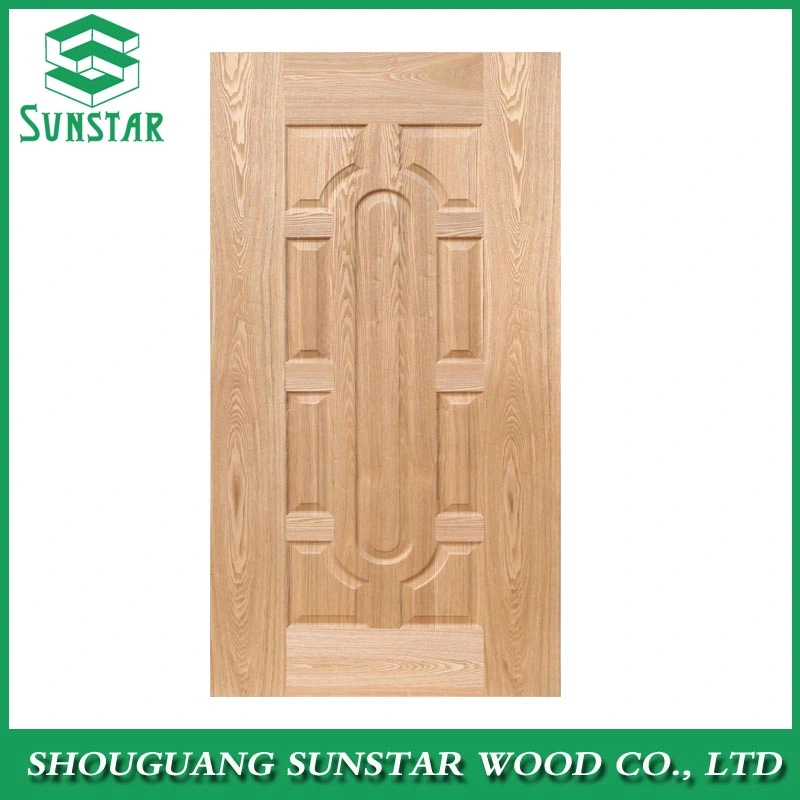 Melamine/Natural Veneer HDF Mould Door Skin Used for Home Door