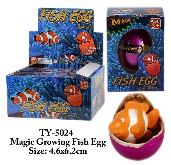 Смешные Magic растущих рыб яйцо игрушка