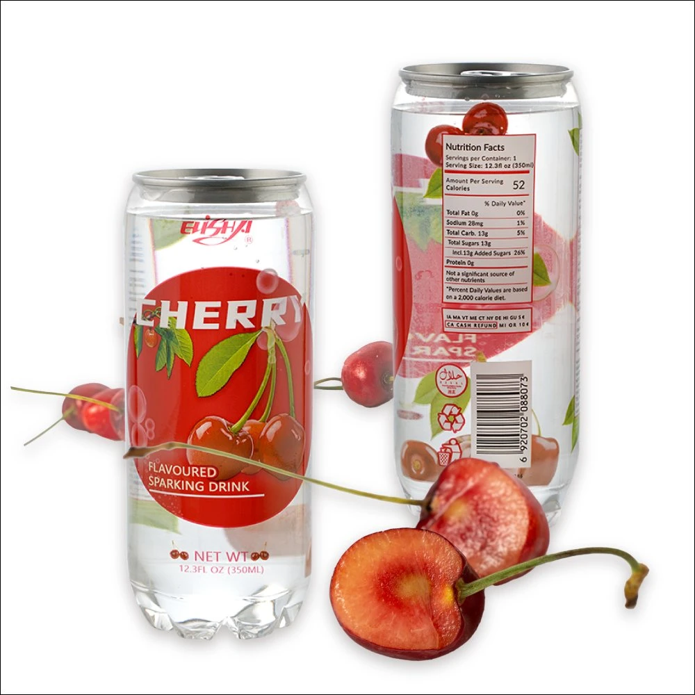 350ml Fruit Flavor Soda Water with ISO