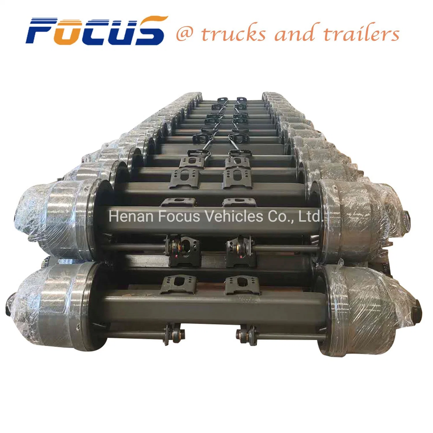 China Manufacturer 13t 16t Heavy Duty American/German Type Rear Semi Trailer Axle for Aftermarket
