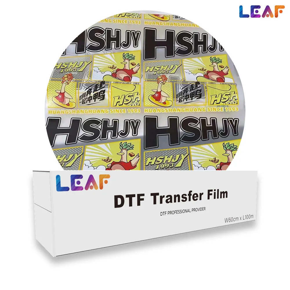 Customized Heat Leaf Dtf Printing Machine Water Based Pigment Transfer Film Hot Sale