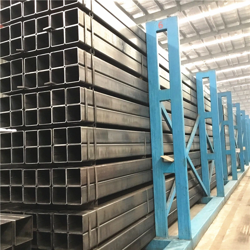 ASTM A36 tubo cuadrado negro hueco de acero estructural