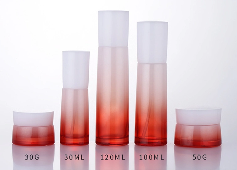 Los contenedores de vidrio de lujo Loción 30g 50g 50ml 30ML 100ml 120 ml de cosmética envasado de botellas y tarros de cosméticos establece