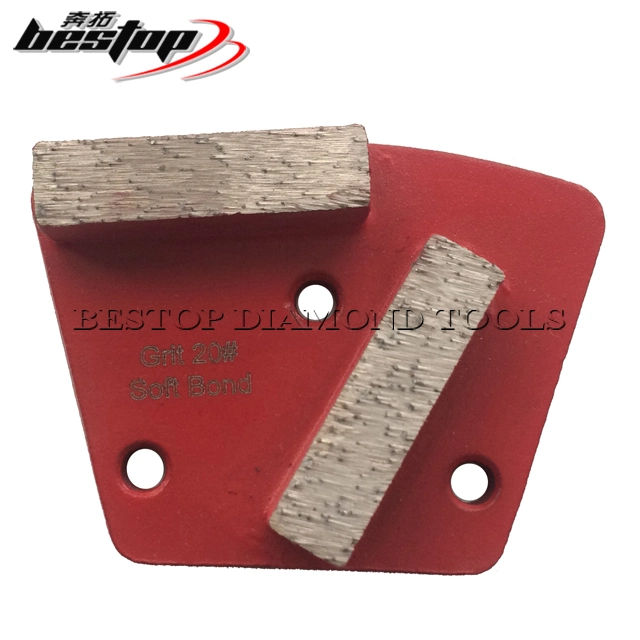 Trapezoid Concrete Floor Diamond Grinding Segments 40X10X10mm