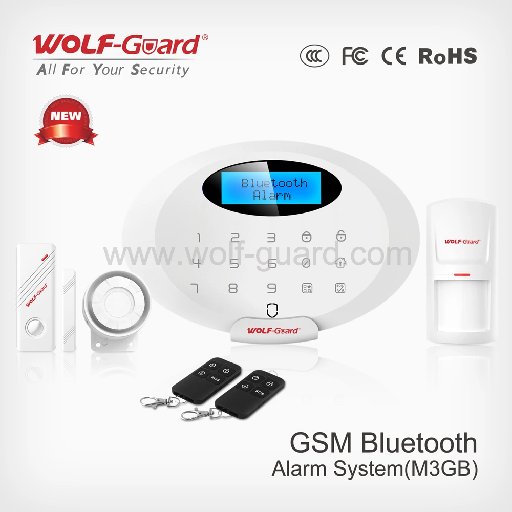 Wireless GSM Home Burglar Intruder Security GSM Alarm System with Bluetooth