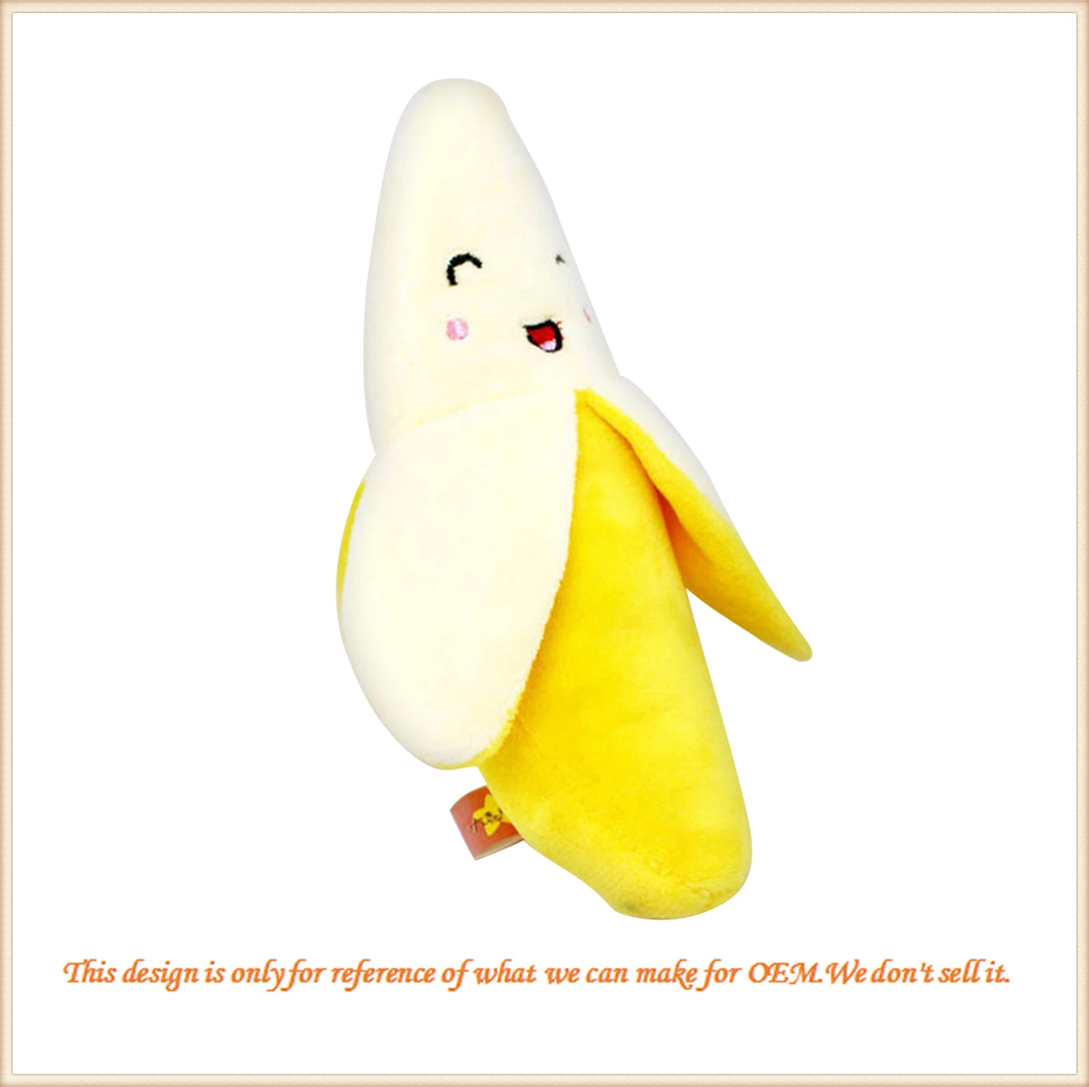 Fabric Vegetable Fruit Banana Plush Toy with Custom Make