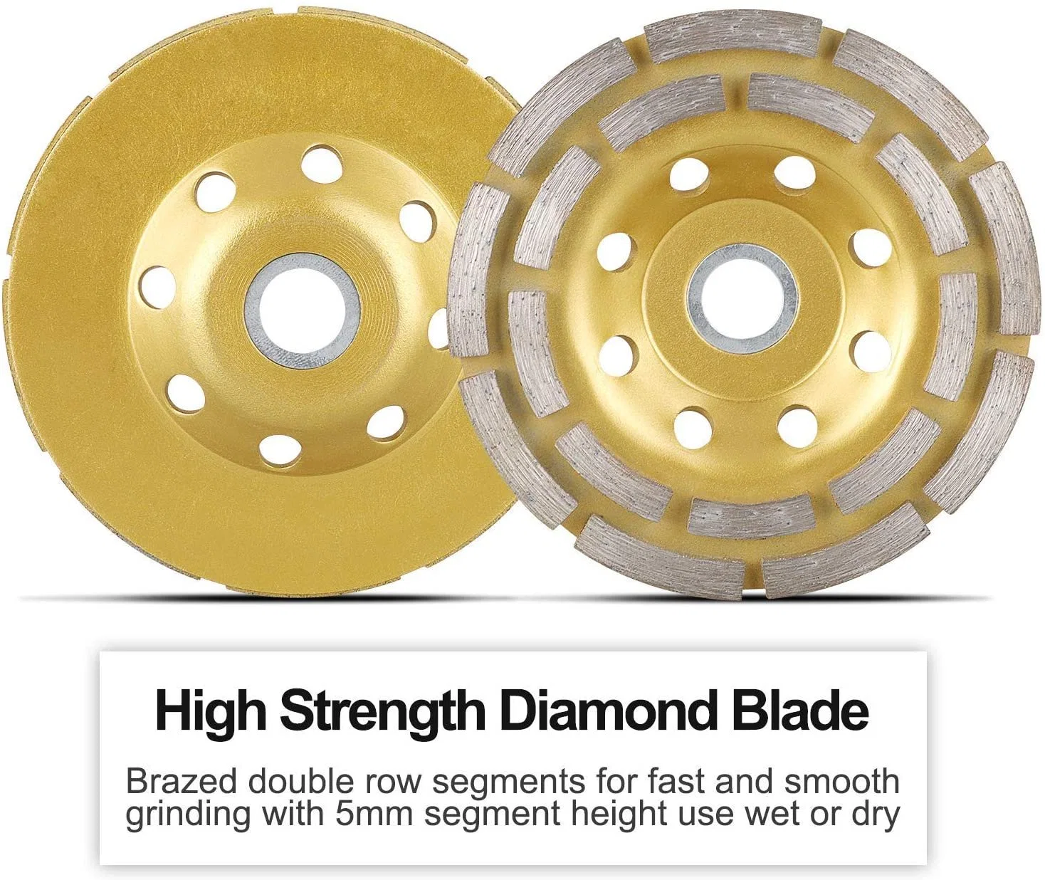 High quality/High cost performance  Double Row Diamond Cup Wheel for Stone Concrete Marble Granite Grinding