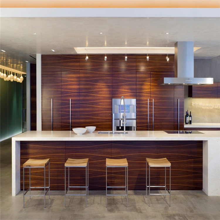 Modern Design Wood Apartment Kitchen Set Price Custom Project Plywood Kitchen Cabinets