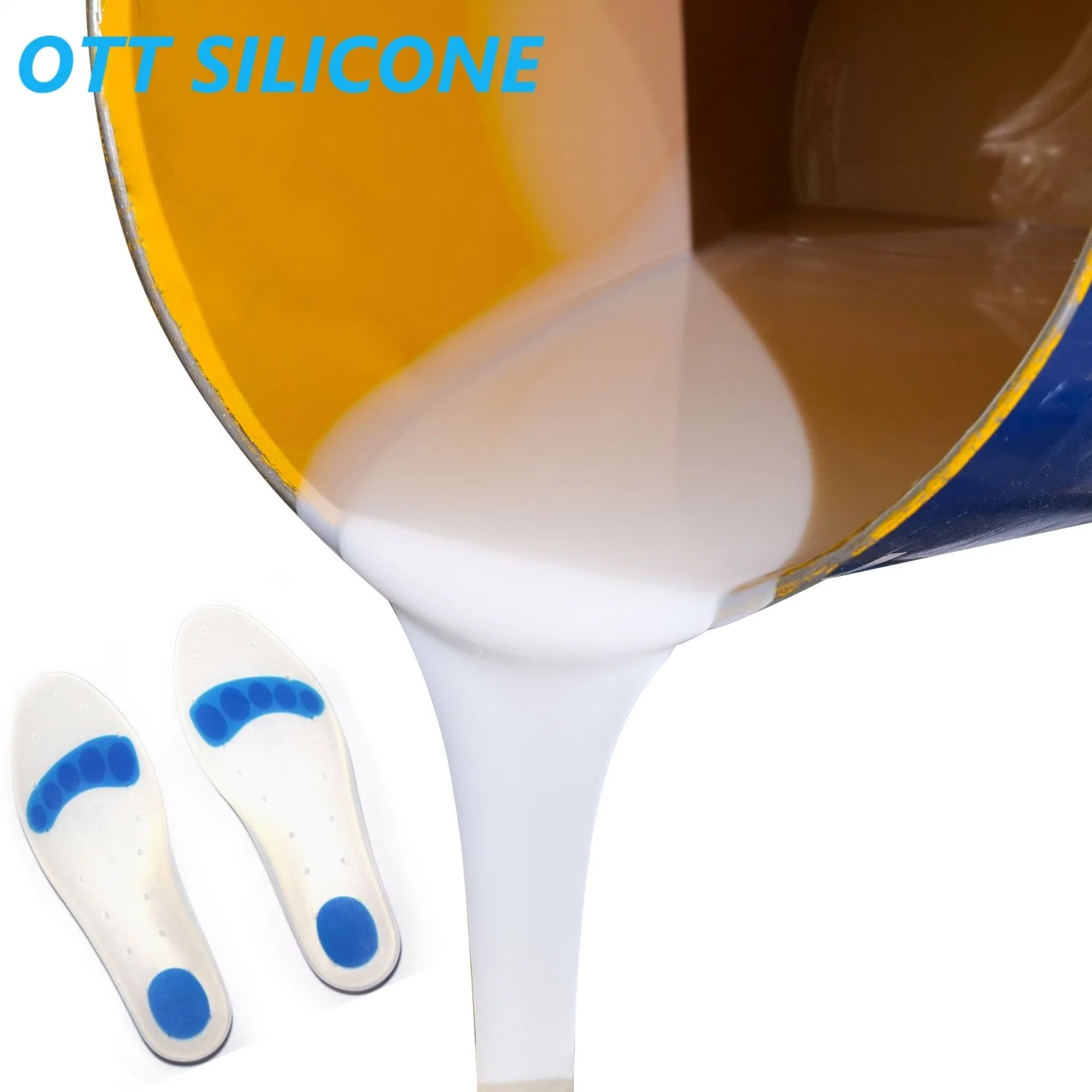 Clear Color Soft RTV2 Insoles Silicone Rubber for Foot Care Shoe Pads