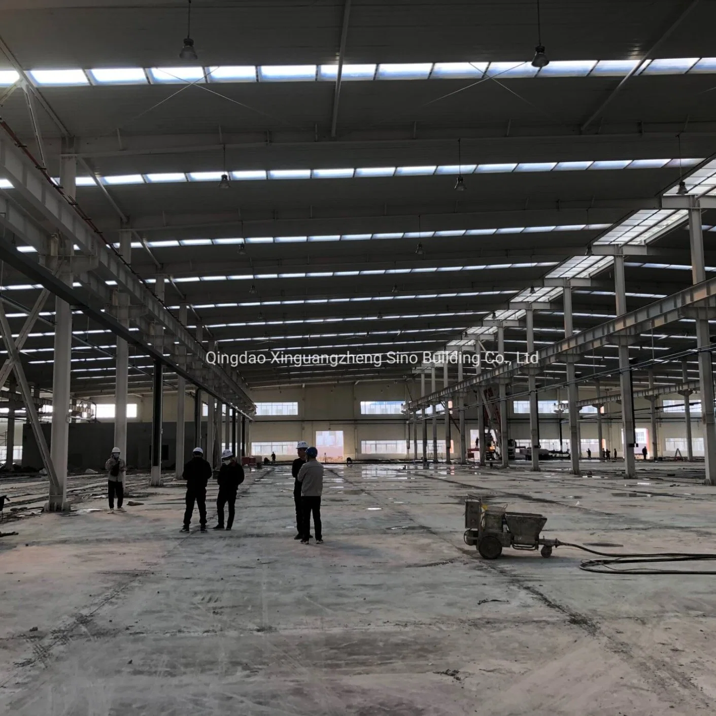 Estructura de acero de metal previamente construido el bastidor de acero de la luz de la construcción de la construcción galpón Industrial