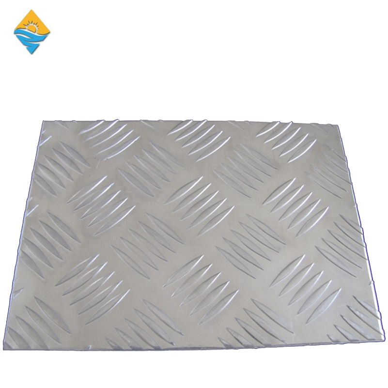 AA1100 hoja cuadriculada de aluminio 1235 1050 1060 de cinco barras de aluminio Molino de las placas de chapa de aluminio acabado hojas para utensilios de cocina la maquinaria de construcción de madera Mosaico