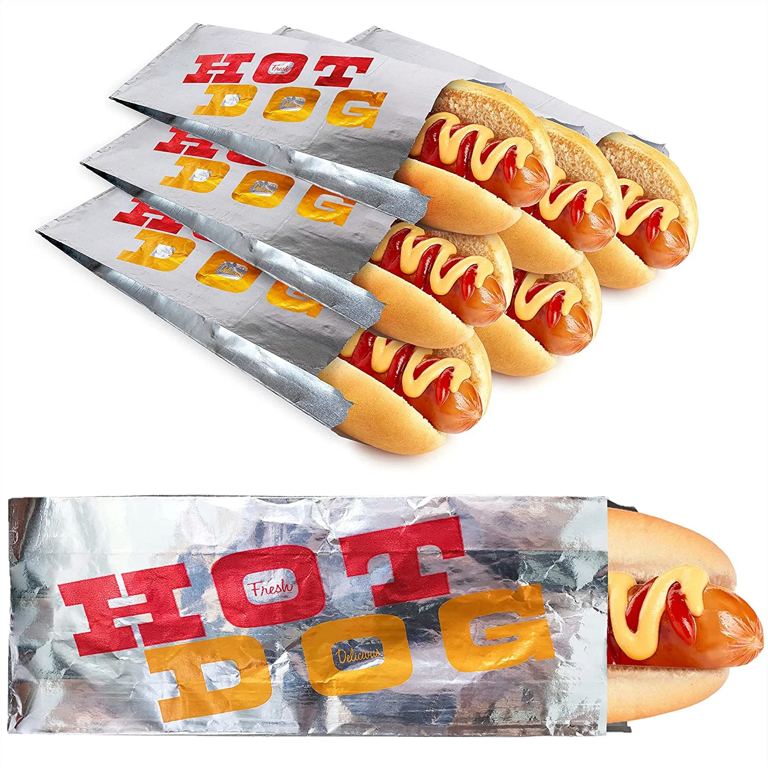 Popcorn Foil Bags Packaging Take Away Kebab Bag