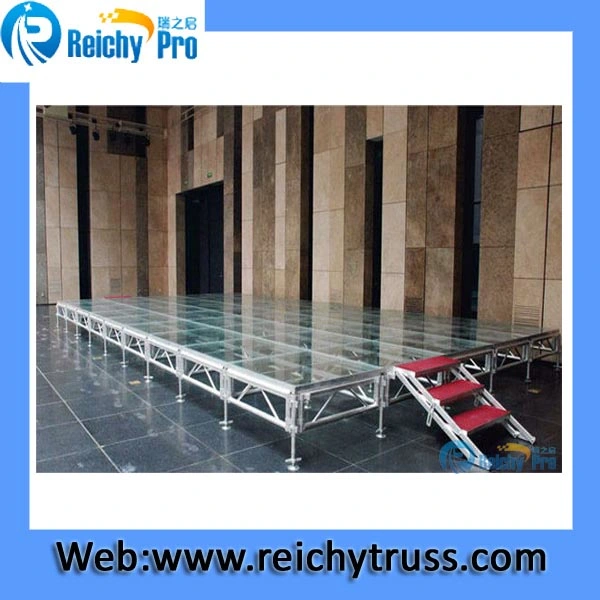 Acrylic Board Glass Platform Stage Aluminum Legs Stand