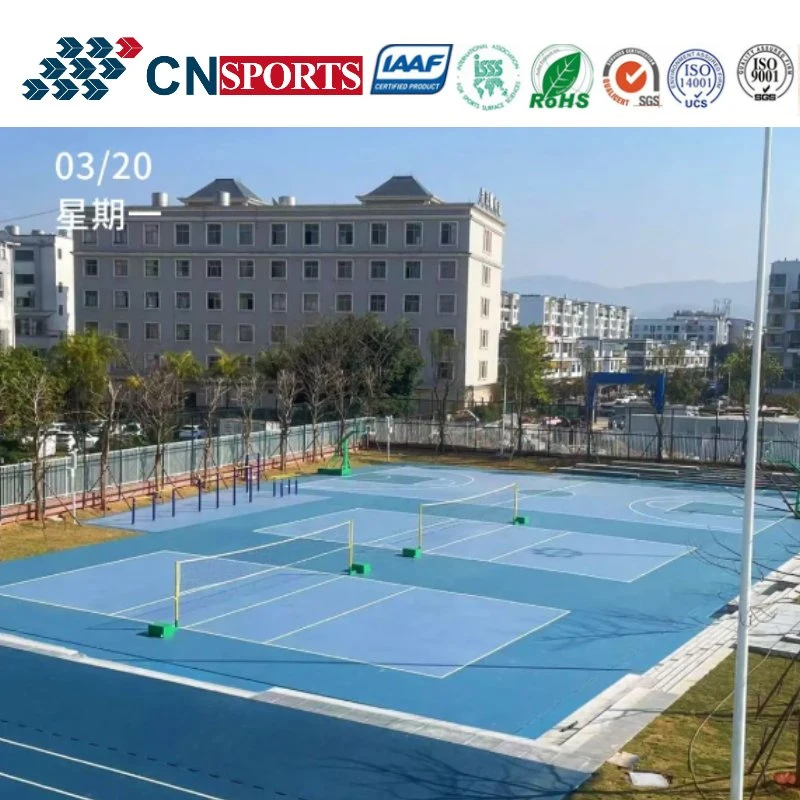 High Rebounce Acrylic Coating Outdoor All Weather Use Tennis Court Sports Flooring