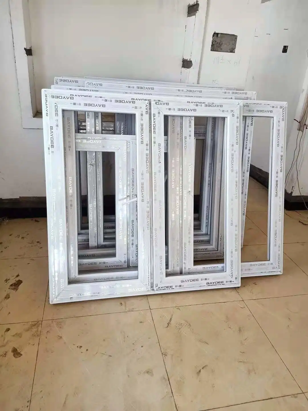 PVC Sliding Extrusion Double Side White Profiles, Professional UPVC Windows and Doors Manufacturer