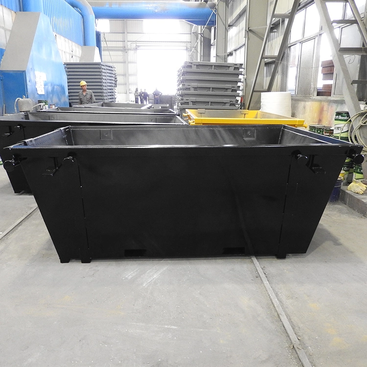 Outdoor Metal Garbage Waste Skip Public Trash Bin