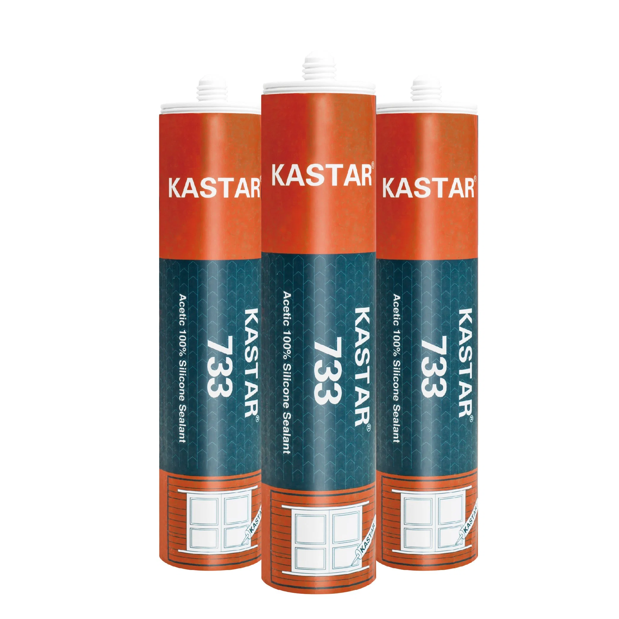 مادة منع تسرب السليكون Kastar 730 GP Acetoxy للأغراض العامة