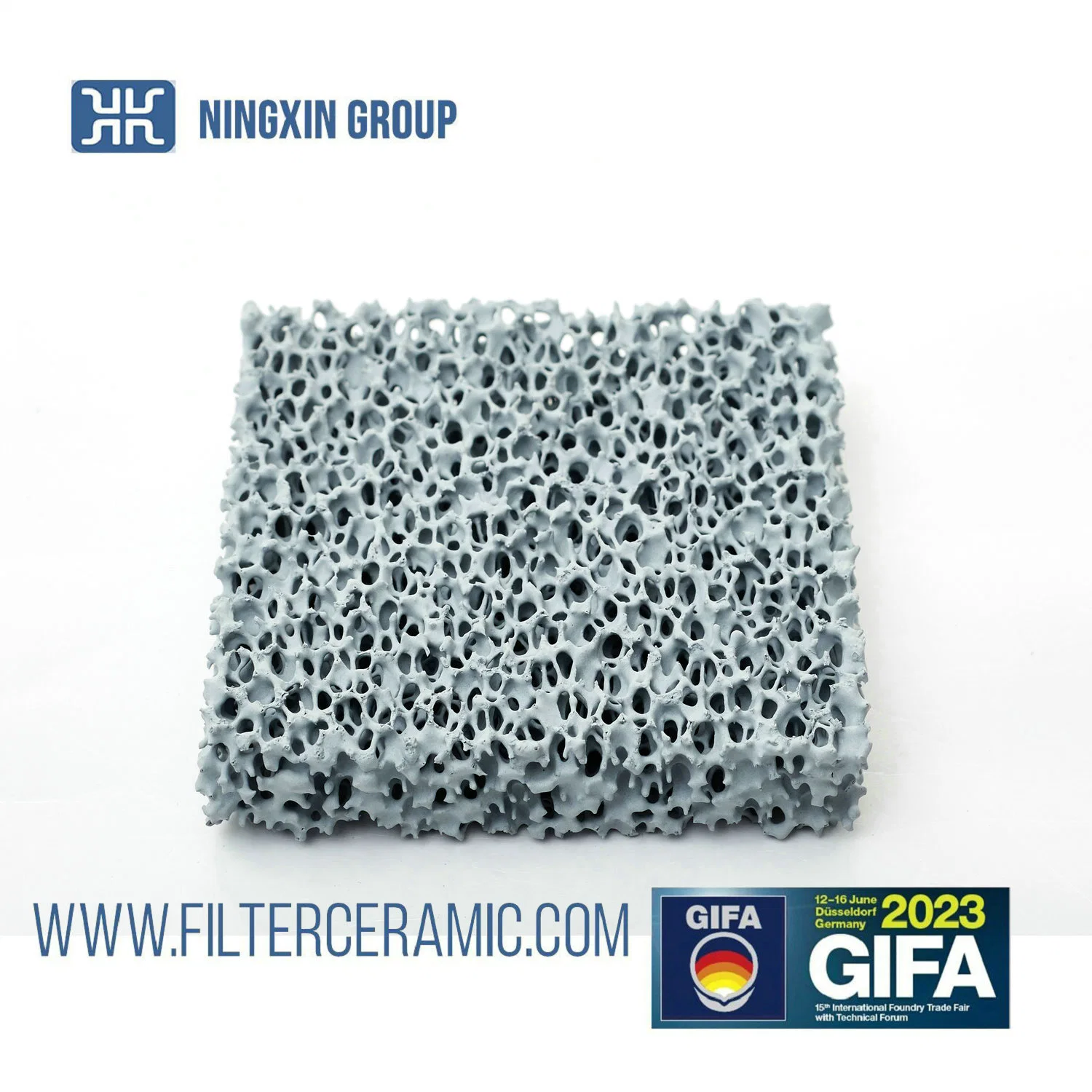 Acero fundido filtro de precisión de fundición Ceramic Professional Proveedor de varias dimensiones Filtro de espuma cerámica reticulada