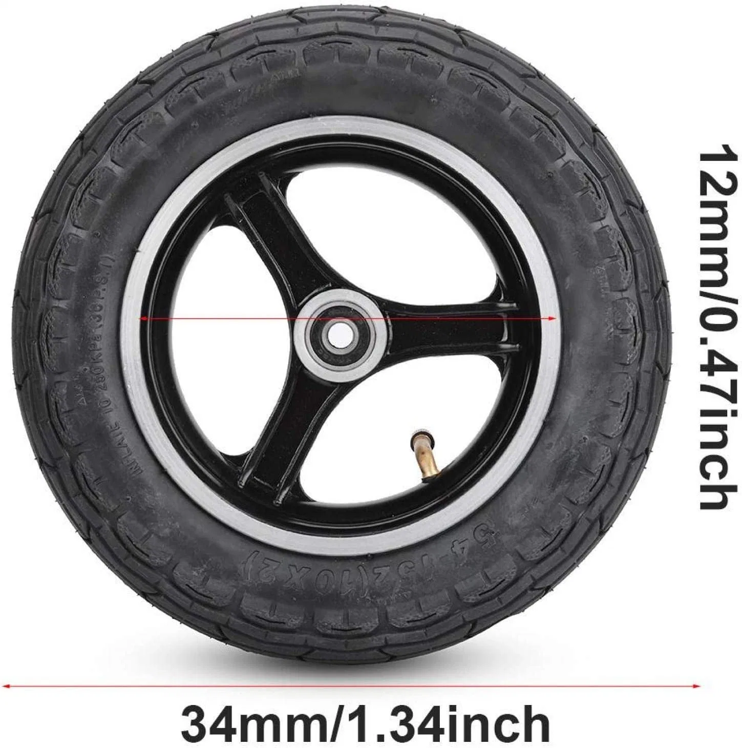 8inch Scooter Wheel with 6 Holes Disc Mount Compatible with Bicycle Disc Brake "200X50" Wheel for Disc Brake Scooter