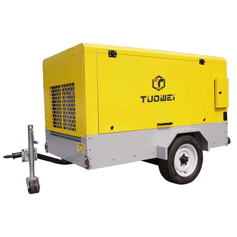 Personalização básica Diesel Portátil Mobile Mineração parafuso compressores de ar Máquina