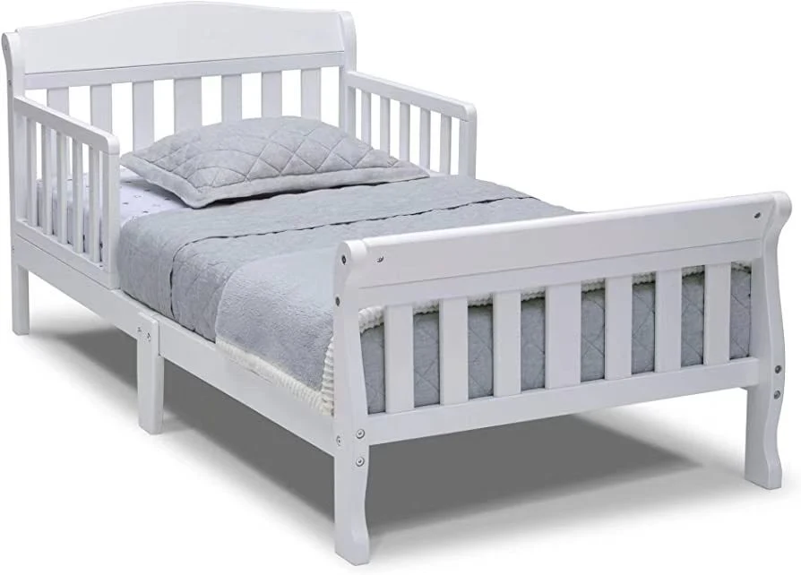 Wholesale/Supplier Nontoxic Natural Solid Wooden Child Toddler Cot Bed with Safe Rail