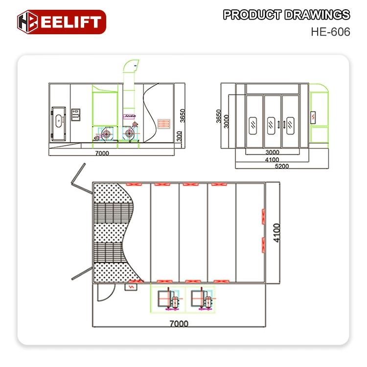 Carpaintingmachine/Garage Air Compressor/Alignment 3D/Garage Hoist/Parklift/Tire Assembly Machine/3D Car Wheel Alignment Machine/Spray Booth/Paint Room