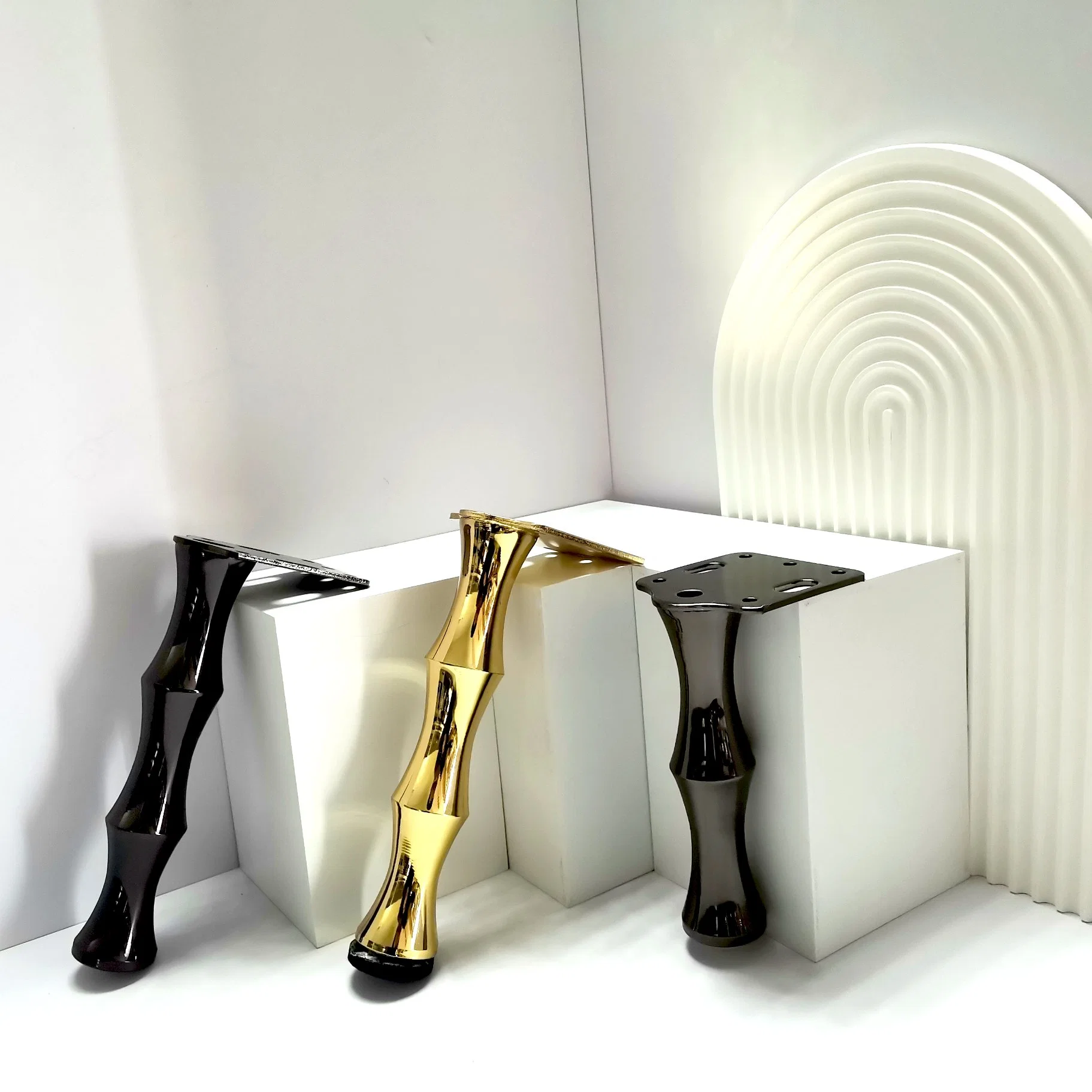 New Design Gun Black Gold Sofa Leg Cabinet Base Furniture Accessory