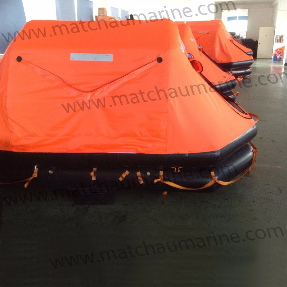 Fishing Boat Use Throw Over Board Inflatable Life Raft