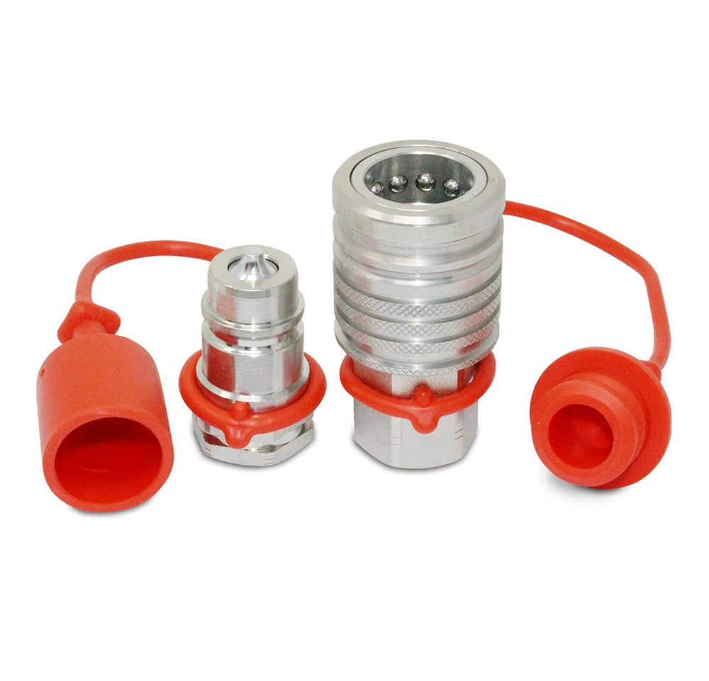 1/2 Inch Agriculture Hydraulic Quick Connect Push-Pull Coupler Set for Tractor Hydraulic Multiplier and Hose Connect