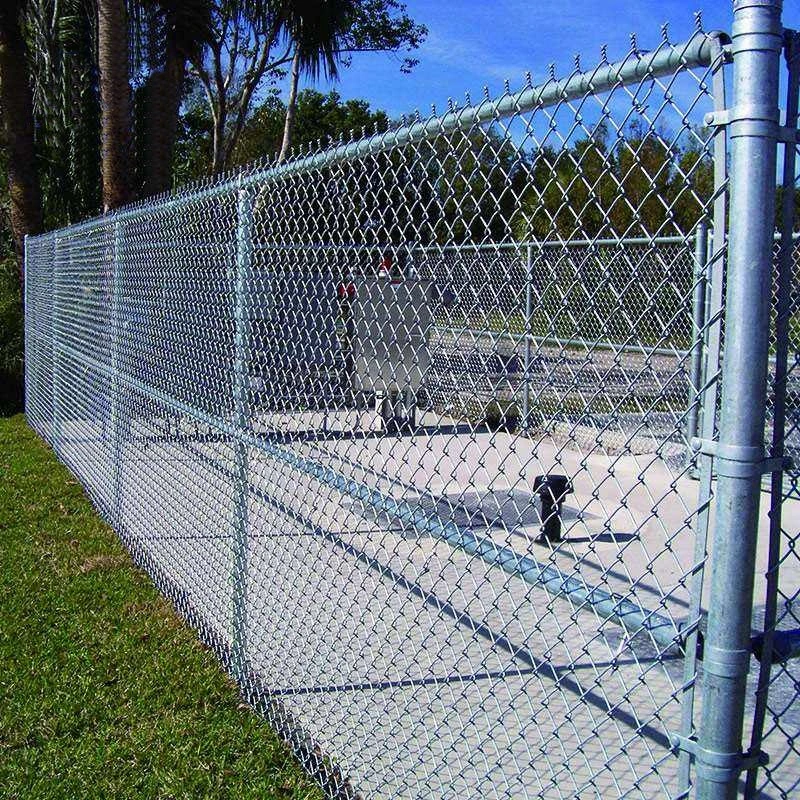 PVC Coated Diamond Shape 2m Height Galvanized Poultry Farm Fence Cheap Chain Link Fence