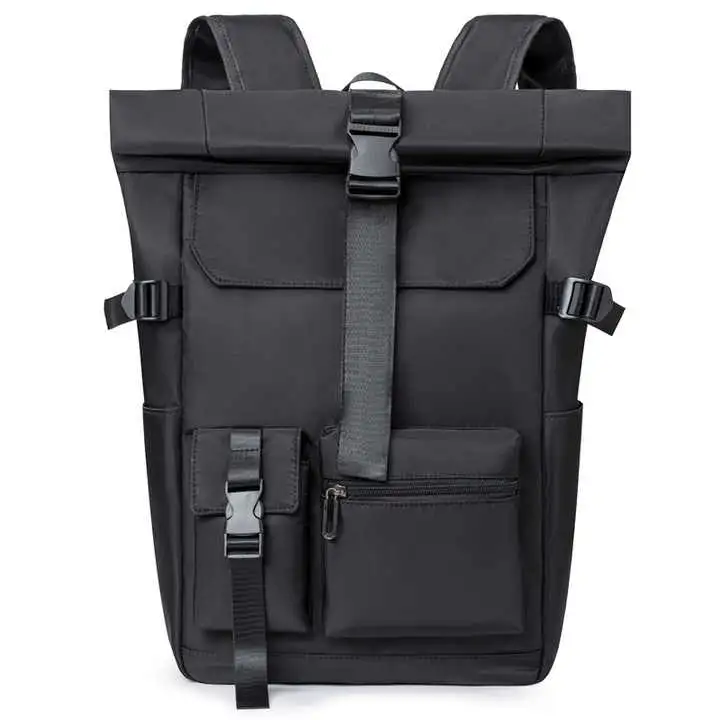 17inch Big Capacity Roll Top Expandable Business Travel Laptop Backpack