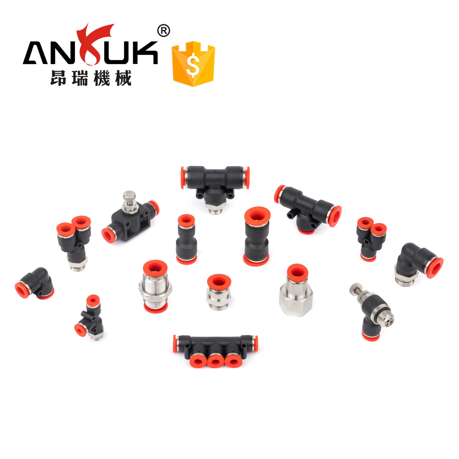 Best Online Shop PV Type 14mm Elbow Pipe Connector Pneumatic Fitting