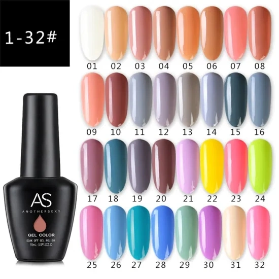 Professional Best Selling 130 Color as UV LED Color Nail Care Gel Polish/Varnish