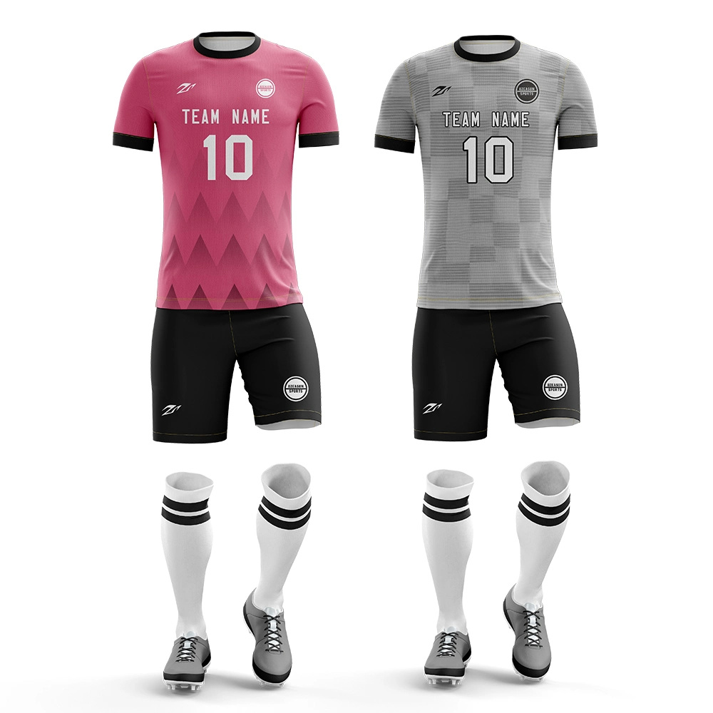 Custom Design Man Soccer Team Jerseys Uniform Set Breathable Sublimation Football Shirt