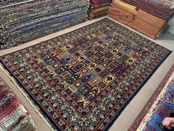 Un luxe moderne à la main de tapis persans Tapis persan persan rouge avec tapis de laine