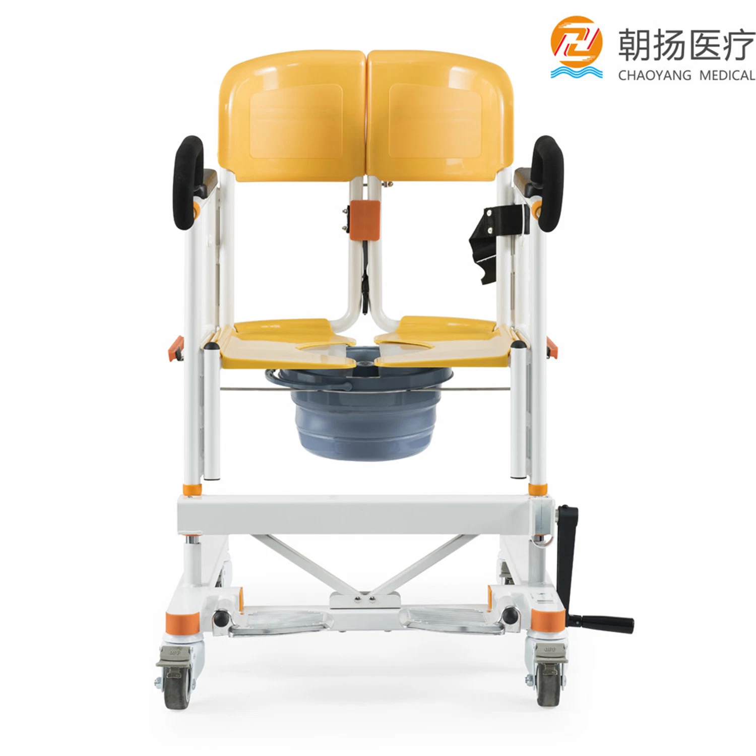 Large Size Patient Toilet Transfer Commode Chair Cy-Wh201