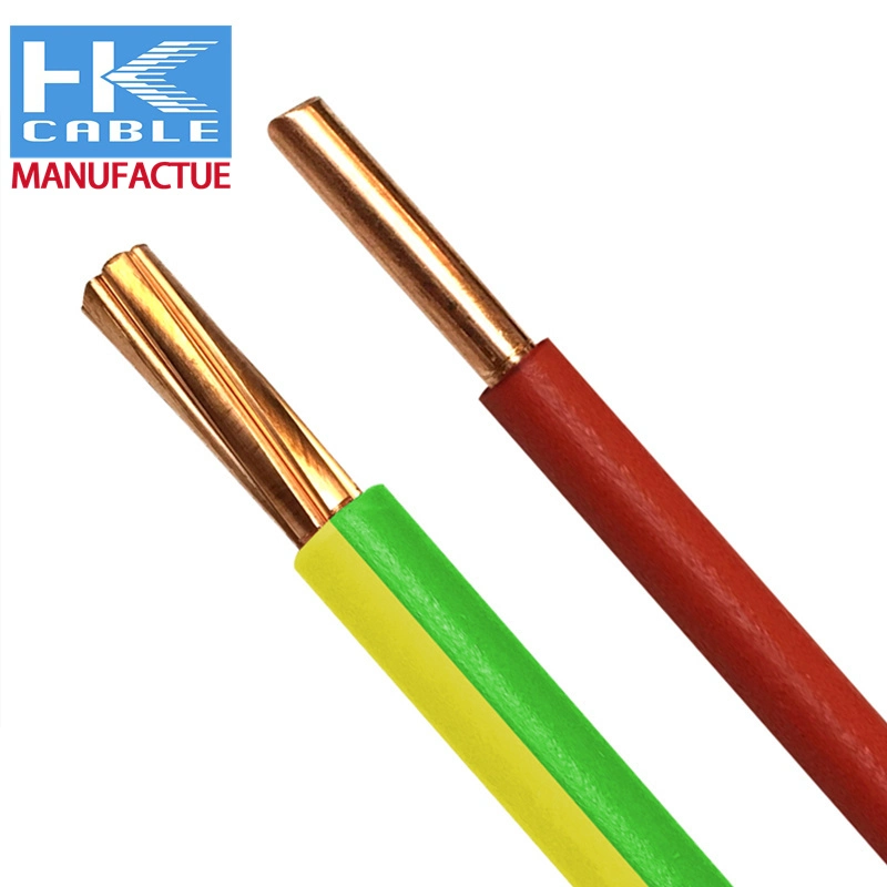 H05V-R 450/750V cable aislado de PVC de 2,5 a 1,5 mm Sq solo cable