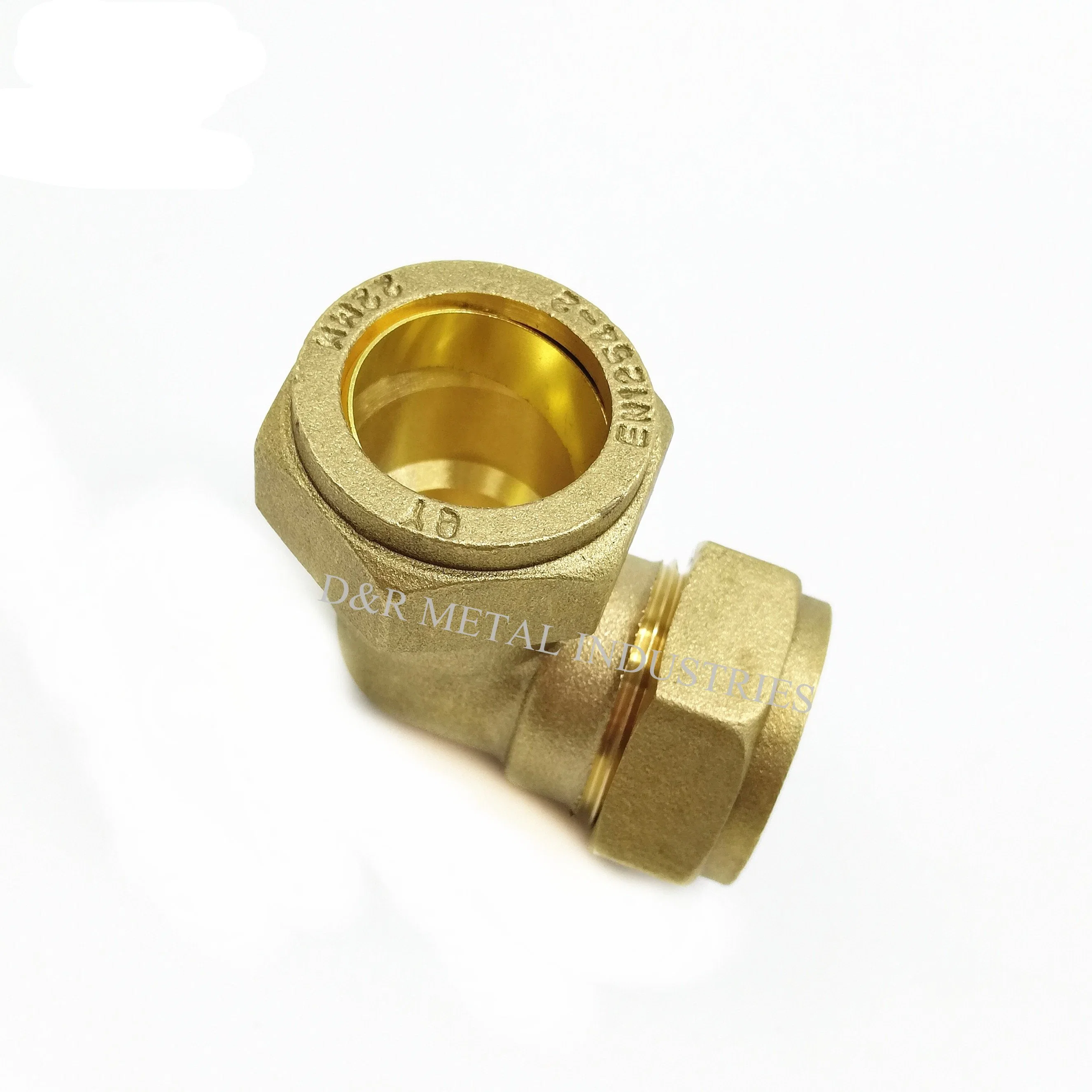 Brass Pipe Fitting Elbow Connector, Copper Pipe