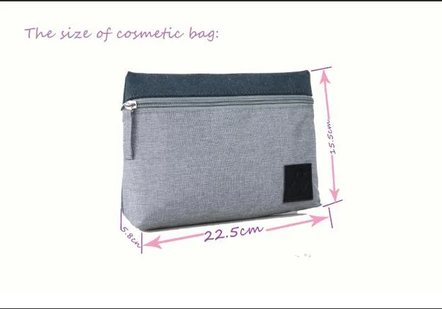ISO BSCI Lvmh Factory Recycled Leather Travel Custom Cosmetic Bags