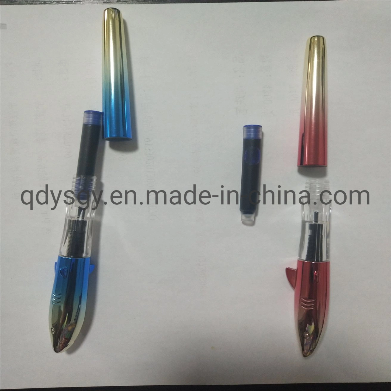 School Stationery Fountain Pen with UV Surface Treatment