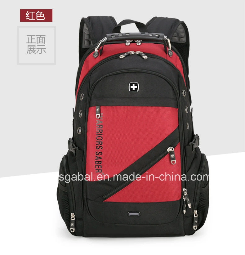 Bolsa de portátil de poliéster resistente Business Travel Sports School Mochila