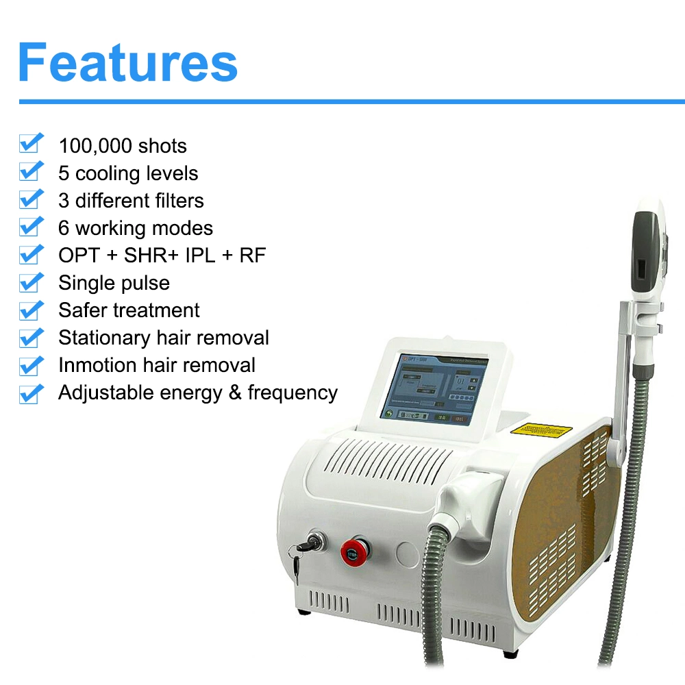 Huge Discount 6 Working Modes 3 Wavelengths Skin Rejuvenation Acne Freckle Redness Removal and Permanent Hair Removal Beauty Salon Equipment