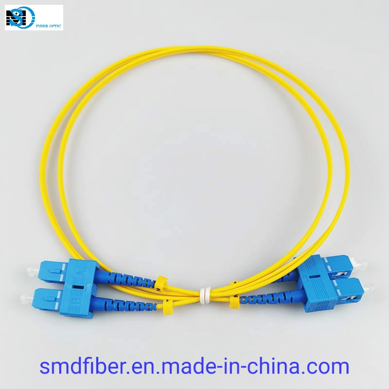 Sc/Upc-Sc/Upc Optical Fiber Patch Cord 2.0mm LSZH for Telecommunication Tools