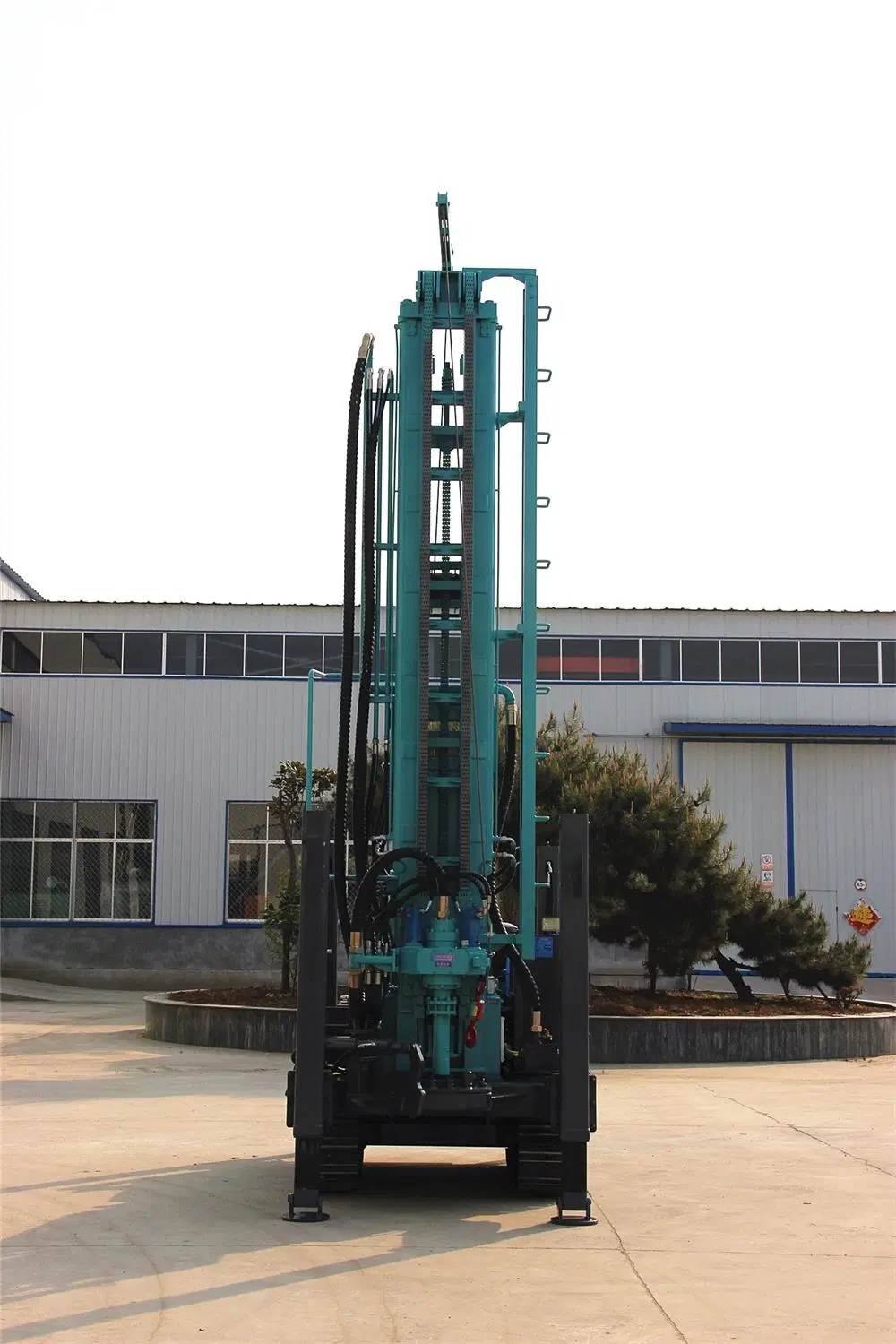 Crawler Type Gasoline Diesel Engine Hydraulic Borehole Water Well Drilling Rig Machine