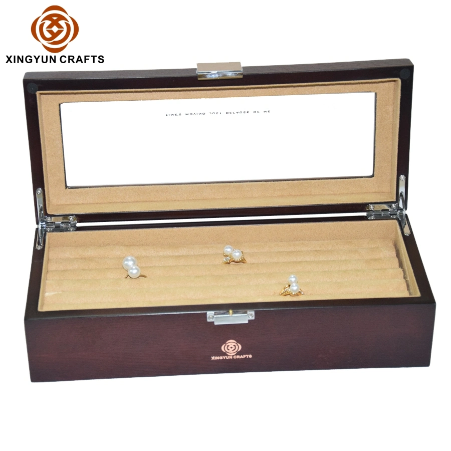 Delicate Wood Packaging Box Wooden Jewellery Necklace Storage Pendant Wood Package Jewelry Box