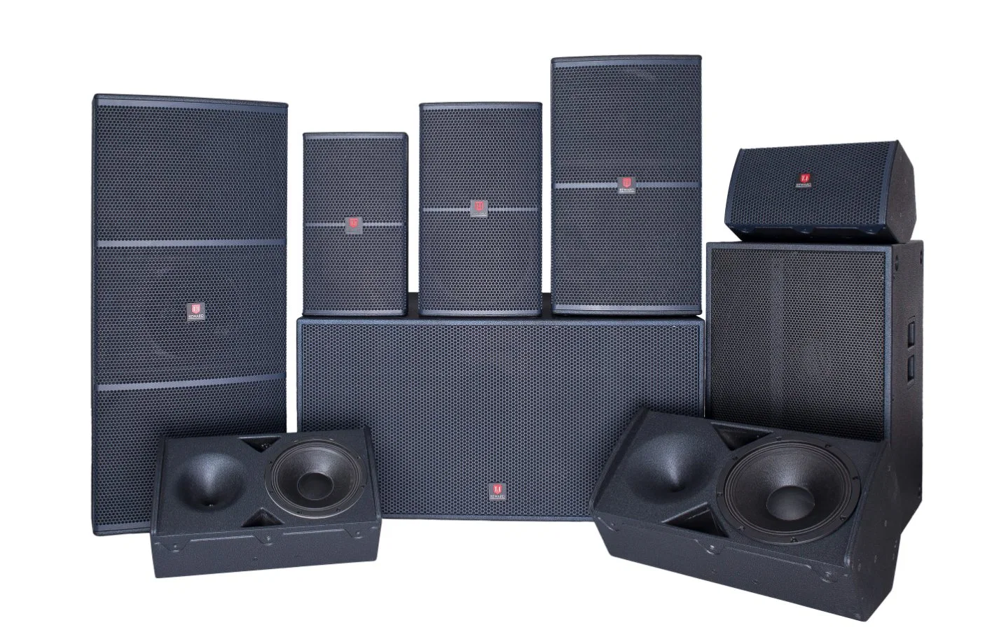 8 Inch Two Way PA System Professional Audio Full Range Speaker T. I PRO Audio Loudspeaker