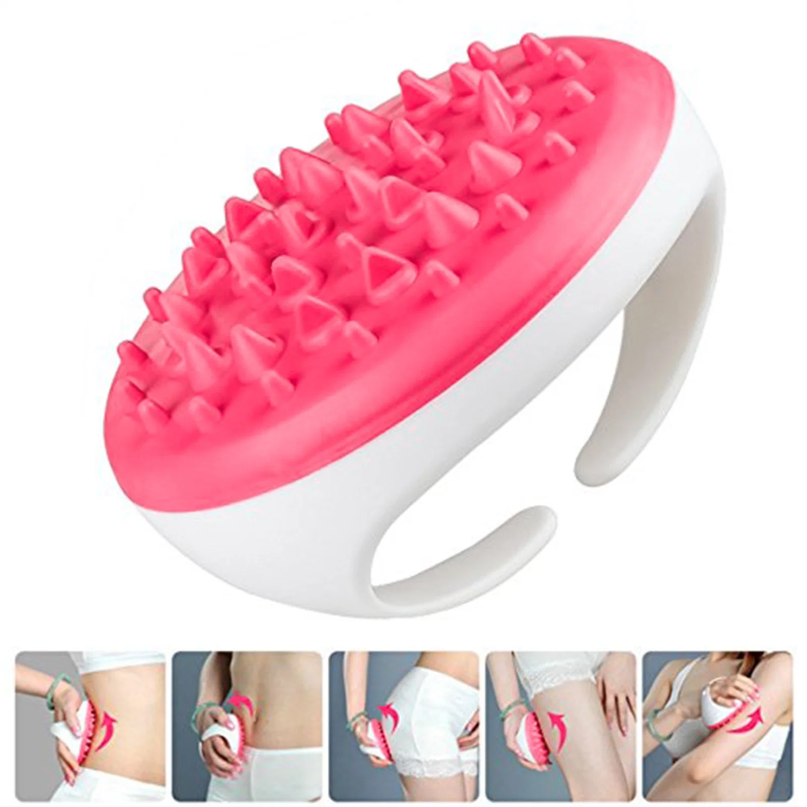 Bathroom Accessories Exfoliating Silicone Body Scrubber Body Brush for Shower