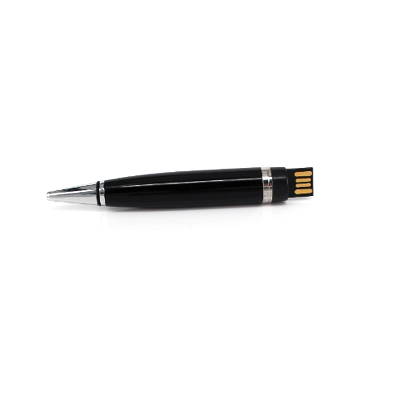 Ballpoint Black Pen Stylus USB Drive USB Flash Drive Laser Logo Good Quality USB Pen Drive USB Flash USB Disk